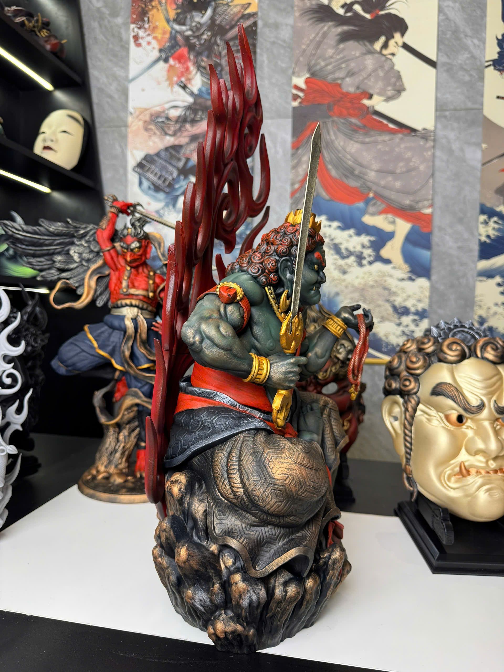 Tượng FUDŌ MYŌŌ – BẤT ĐỘNG MINH VƯƠNG
