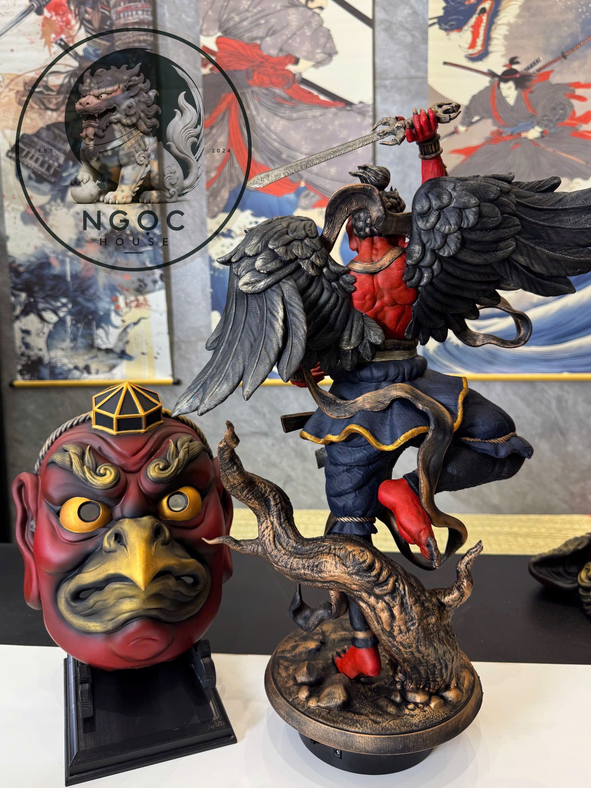 TƯỢNG KARASU TENGU – THIÊN CẨU QUẠ ĐEN